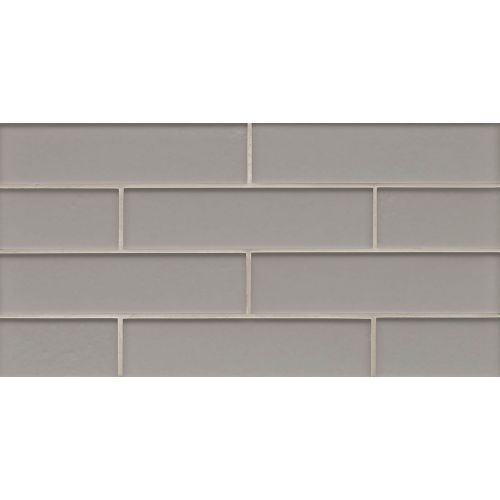 Manhattan 2" x 8" Wall Mosaic in Platinum