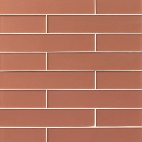 Verve 3" x 15.75" Wall Tile in Coral Spice
