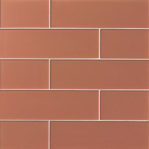 Verve 6" x 20" Wall Tile in Coral Spice