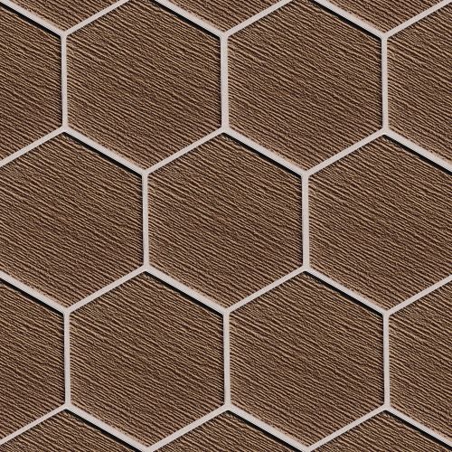 Verve 4-7/8" x 5-5/8" Wall Mosaic in Gold Rush