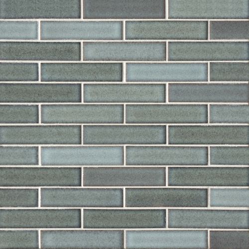 Seni 1" x 4" Floor & Wall Mosaic in Teal