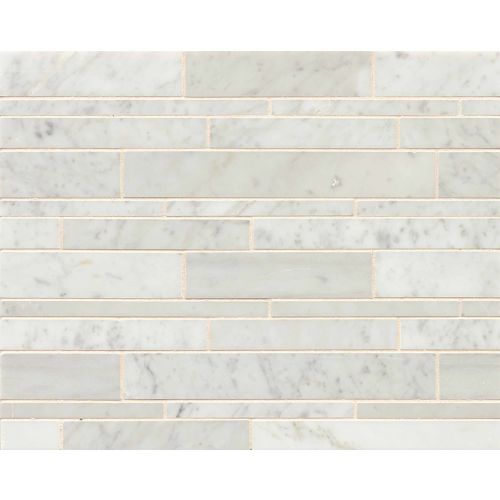 White Carrara Floor & Wall Mosaic