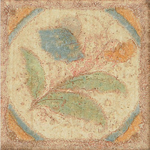 Cotto Nature 3" x 3" Trim in Decos- Hand Painted