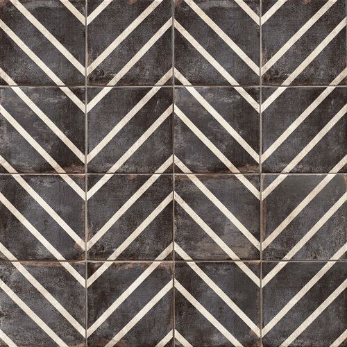 Vivace 9" x 9" Decorative Tile in Peak Caviar