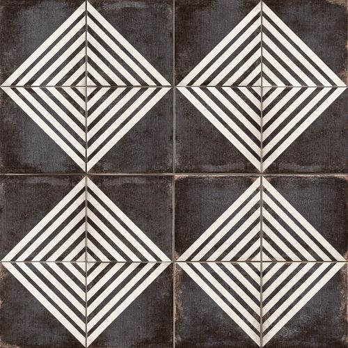 Vivace 9" x 9" Decorative Tile in Roads Caviar