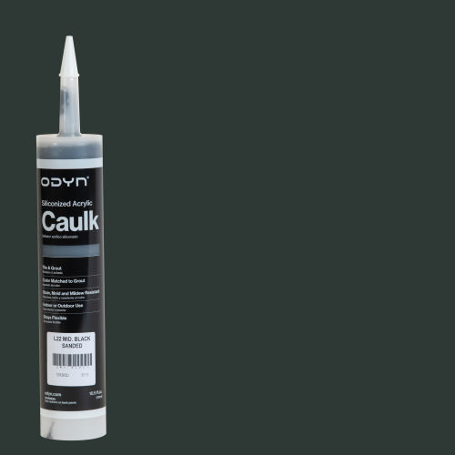 Odyn 10.5 oz. Siliconized Acrylic Tile Caulk in Midnight Black - Sanded