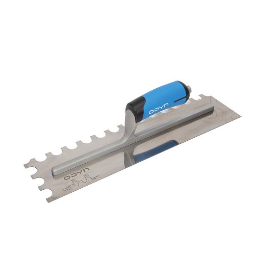 Odyn 16 in. x 3/8 in. x 3/4 in. x 9/16 in. U-Notch Stainless Trowel