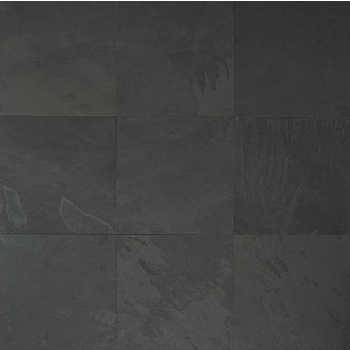 Black Pearl 16" x 16" Gauged Slate Tile