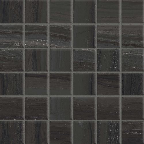 Highland 2" x 2" Floor & Wall Mosaic in Black