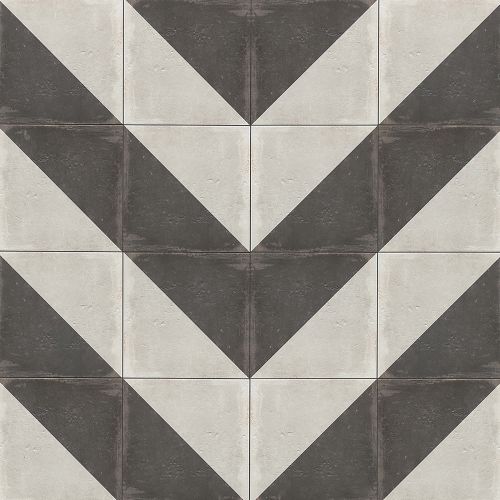 Palazzo 12" x 12" Decorative Tile in Castle Graphite Villa