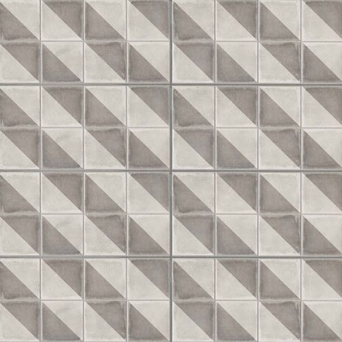 Palazzo 12" x 24" Decorative Tile in Vintage Grey Villa