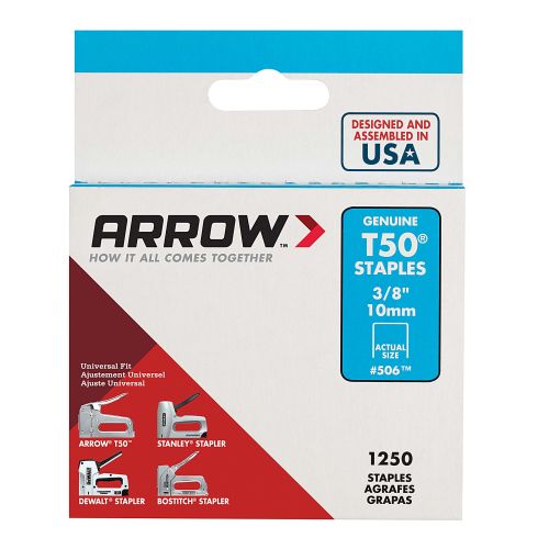 Arrow T50 3/8 in. Staples (1250-Pack)