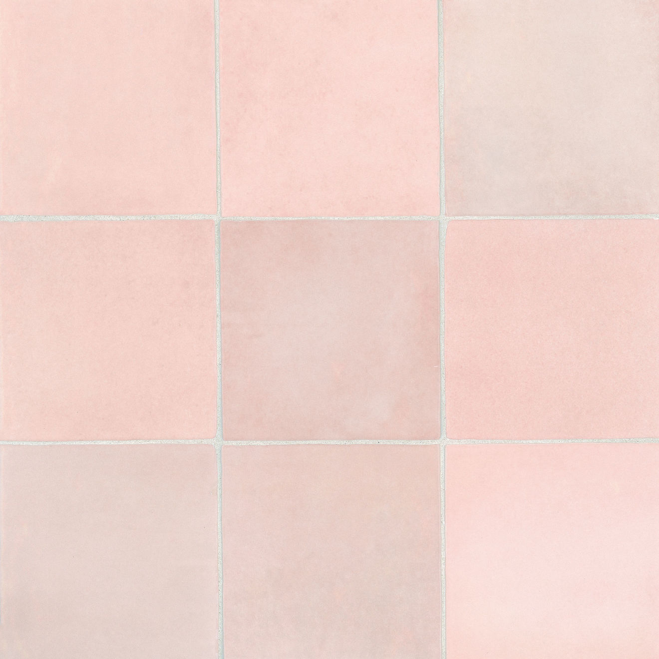 Cloe 5" x 5" Ceramic Tile in Pink | Bedrosians Tile & Stone