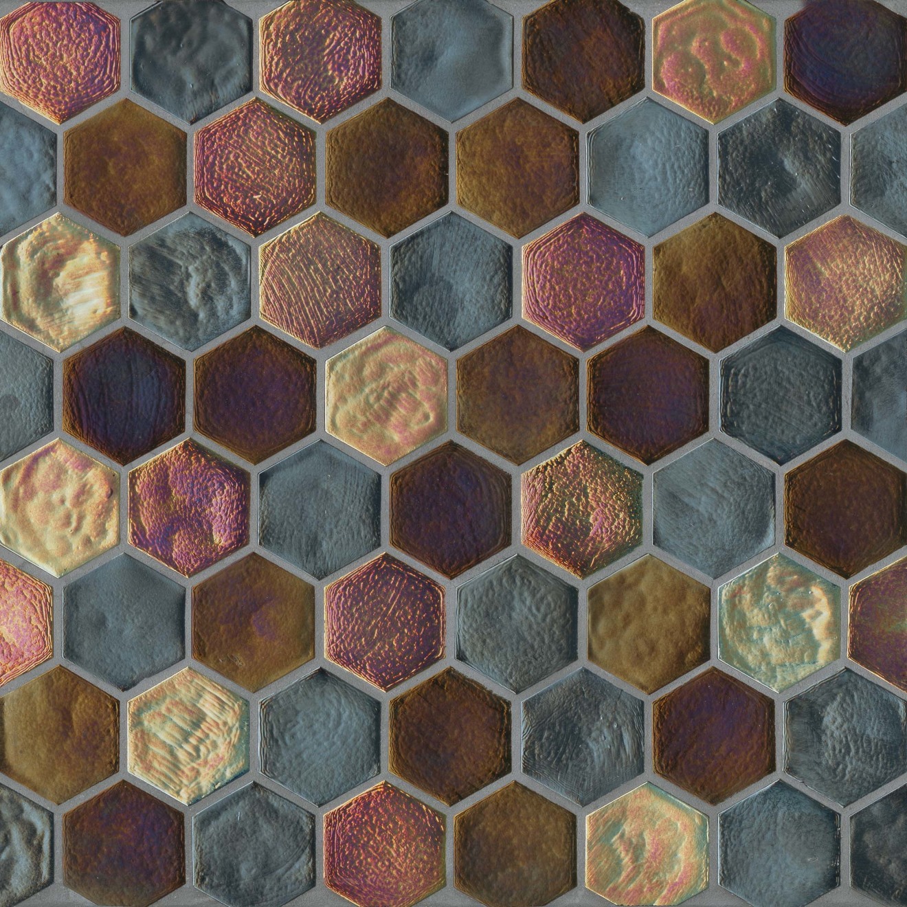 Kahakai Floor Wall Mosaic In Lava