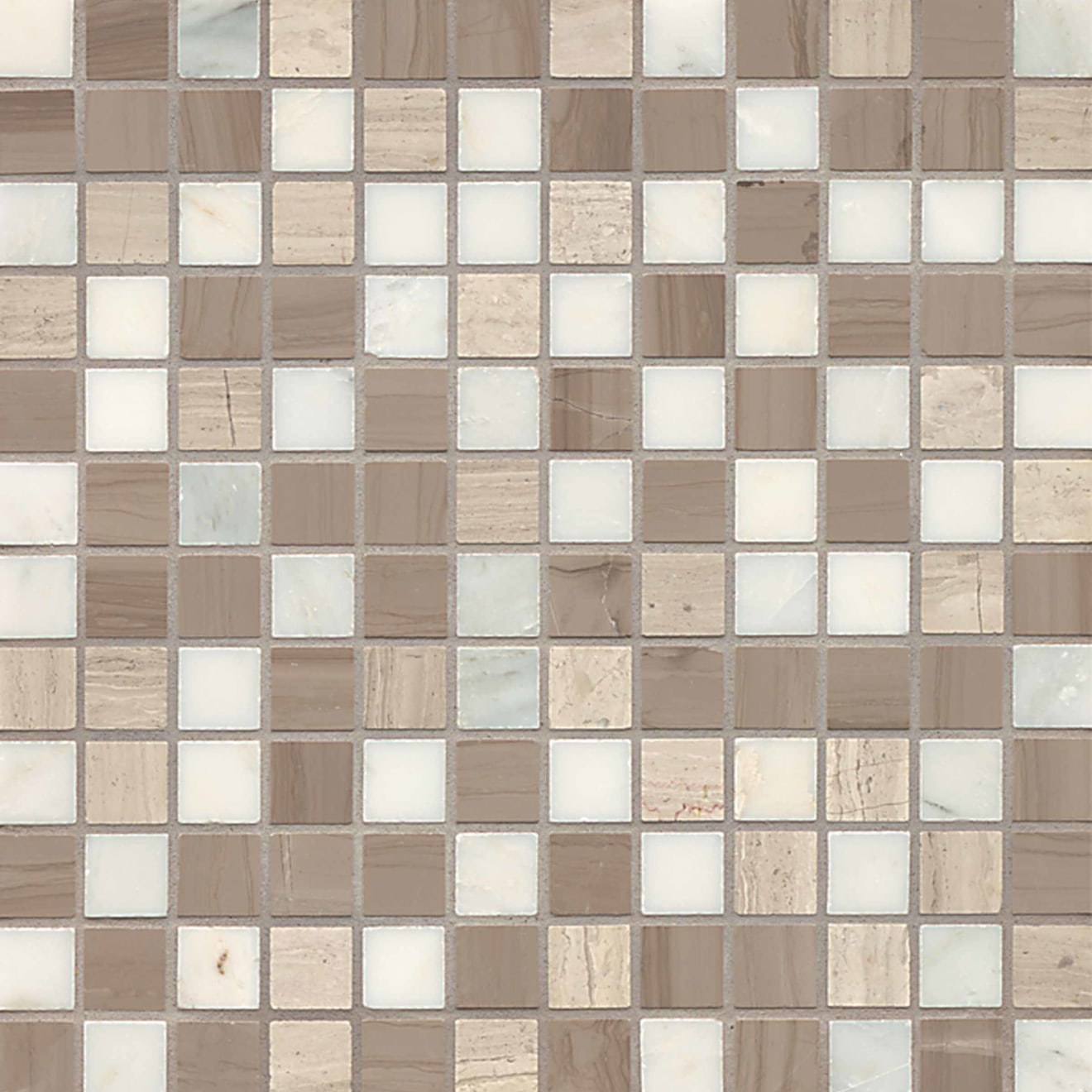 Maison 1 X 1 Floor Wall Mosaic In Penthouse Blend 1x1 Mosaic