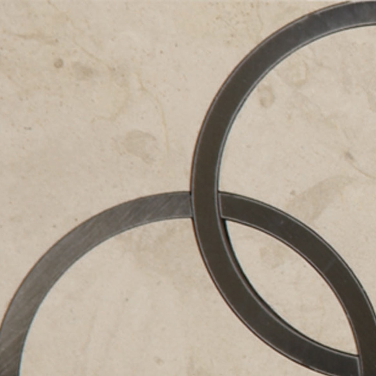 Suave 3" x 3" Floor & Wall Listello in Fleece, Metal, Sable