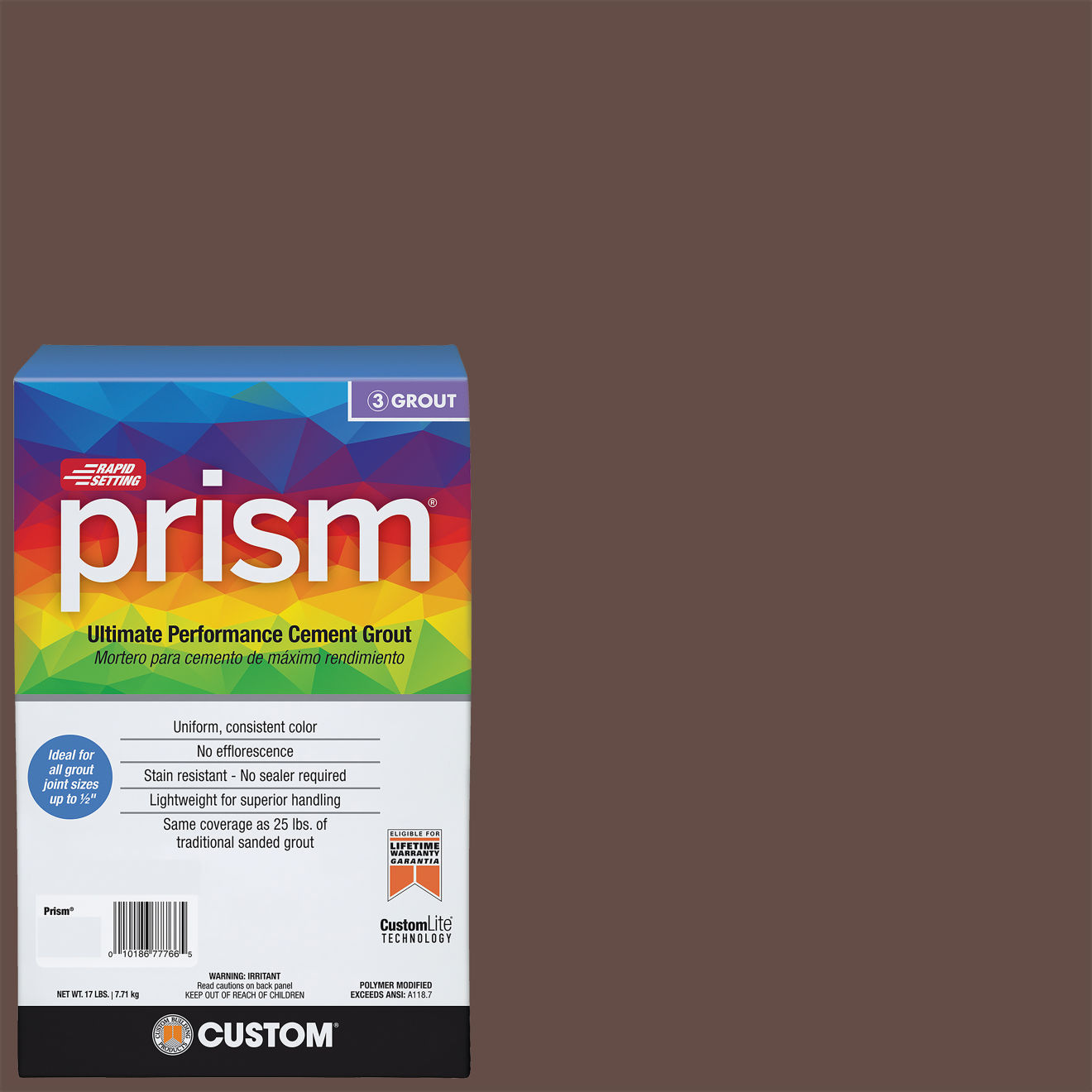 Custom Prism #095 Sable Brown 17lb. Sanded Grout