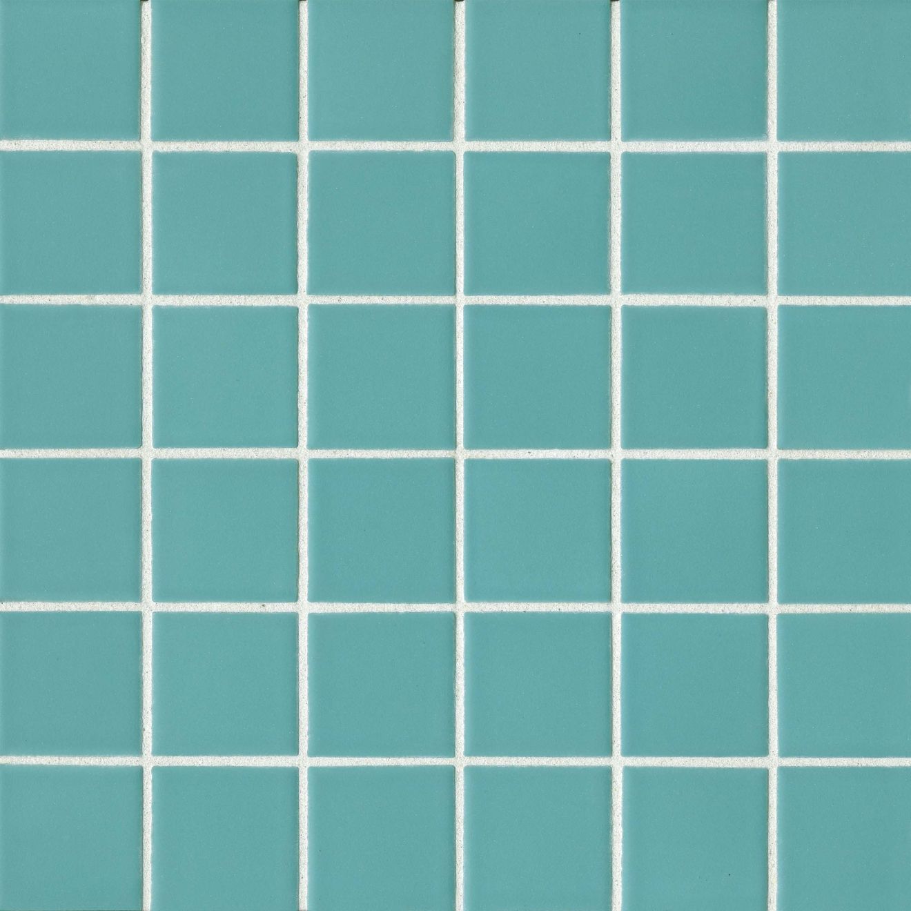 True 2" x 2" Floor & Wall Mosaic in Aqua