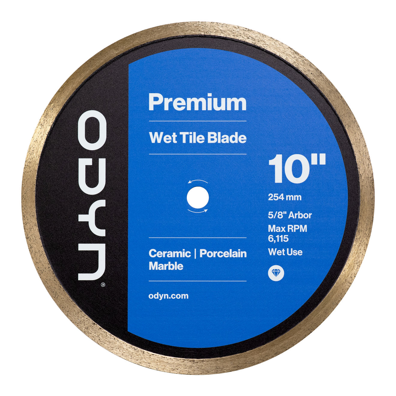 Odyn 10 in. Premium Wet Tile Blade