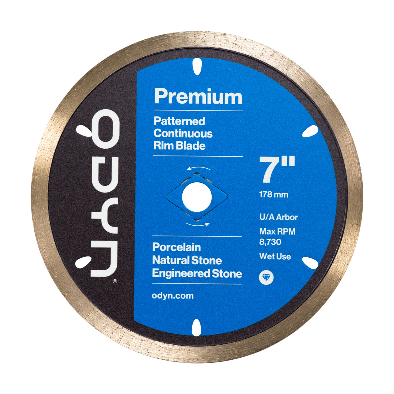 Odyn 7 in. Premium Pattern Continuous Rim Blade