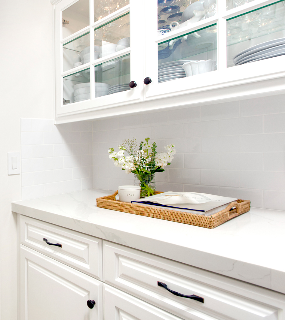 White grout with white tile