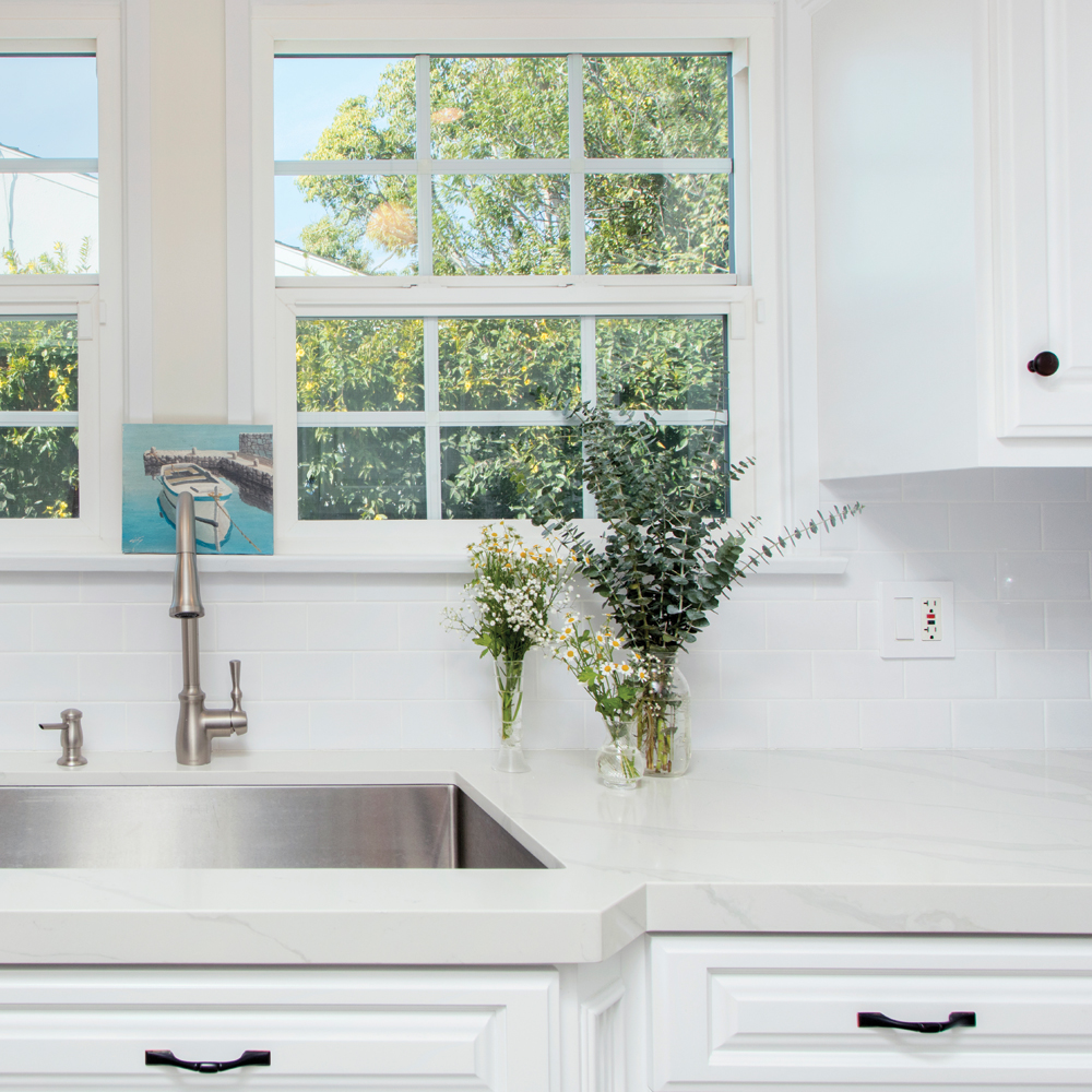 White grout with white tile