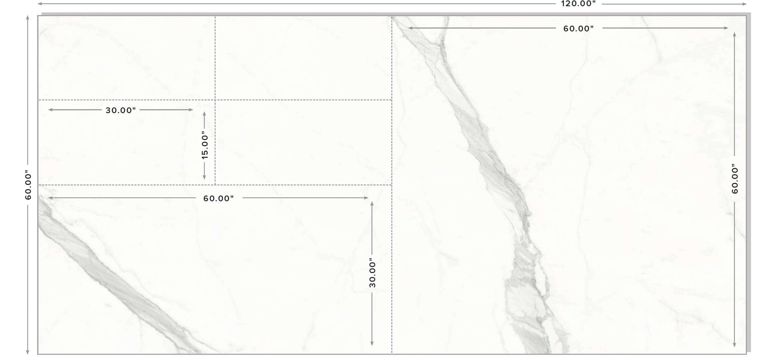 Magnifcia porcelain slab custom cuts