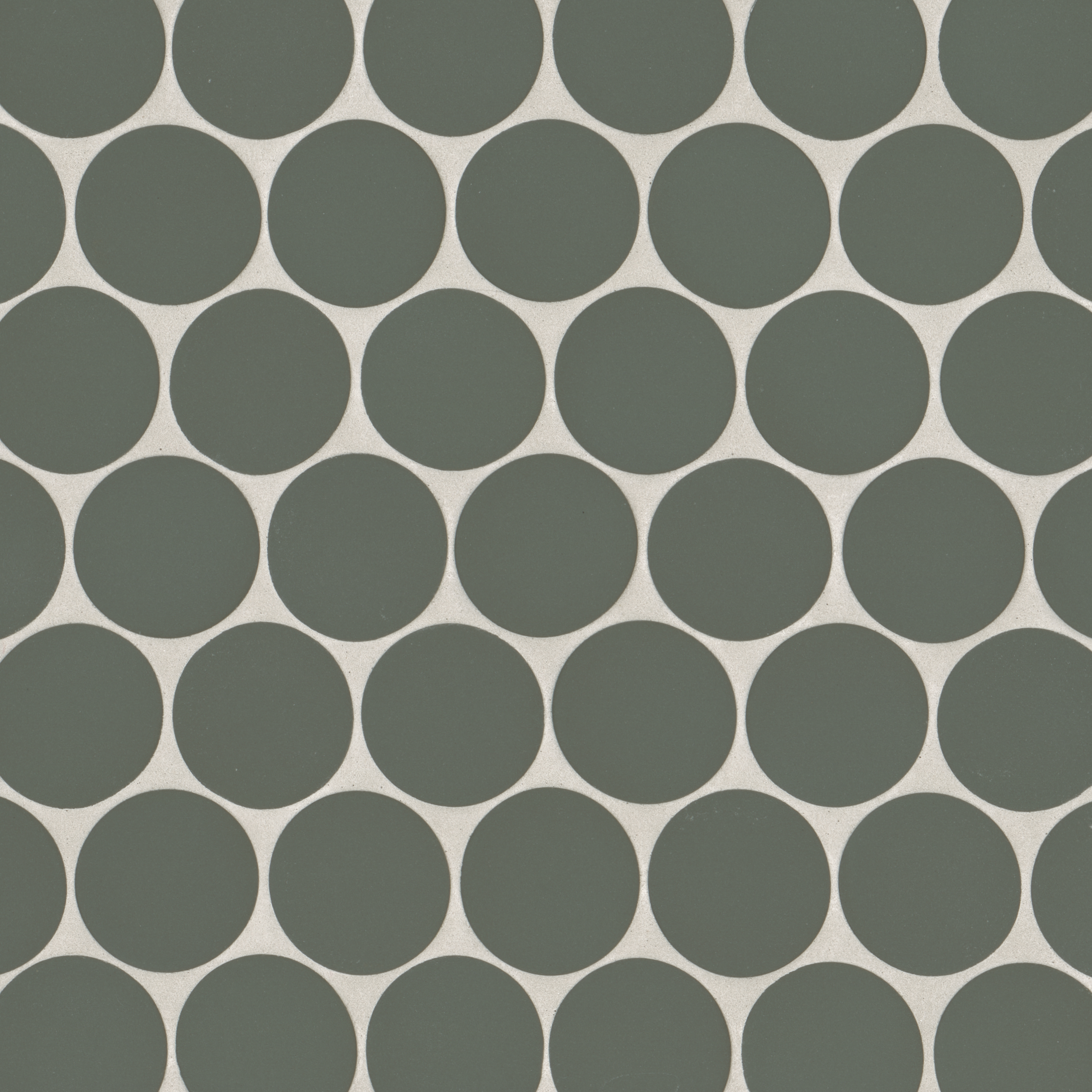 Gradient green mosaic tile mat