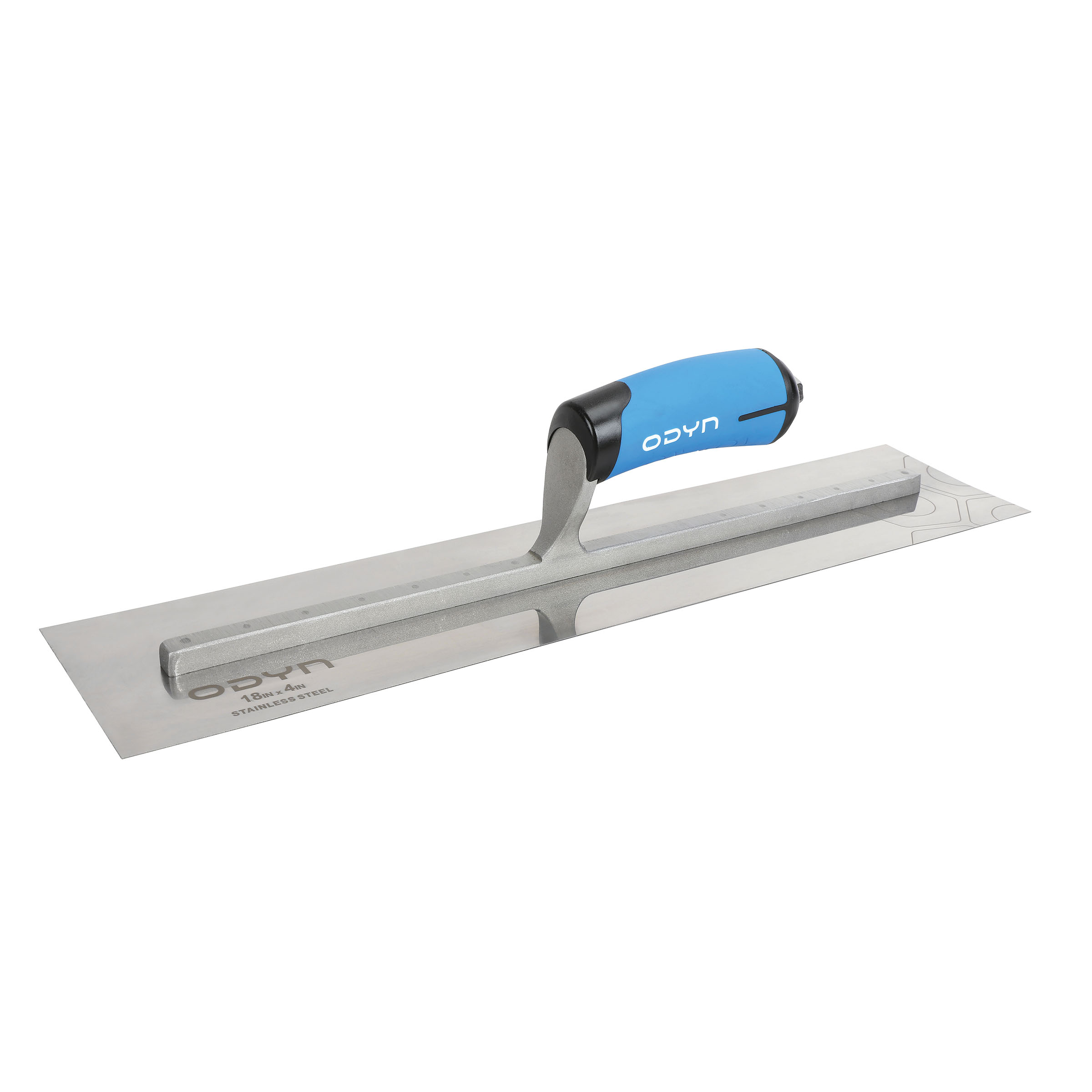 Odyn 18 in. x 4 in. Stainless Steel Finishing Trowel w Comfort Grip
