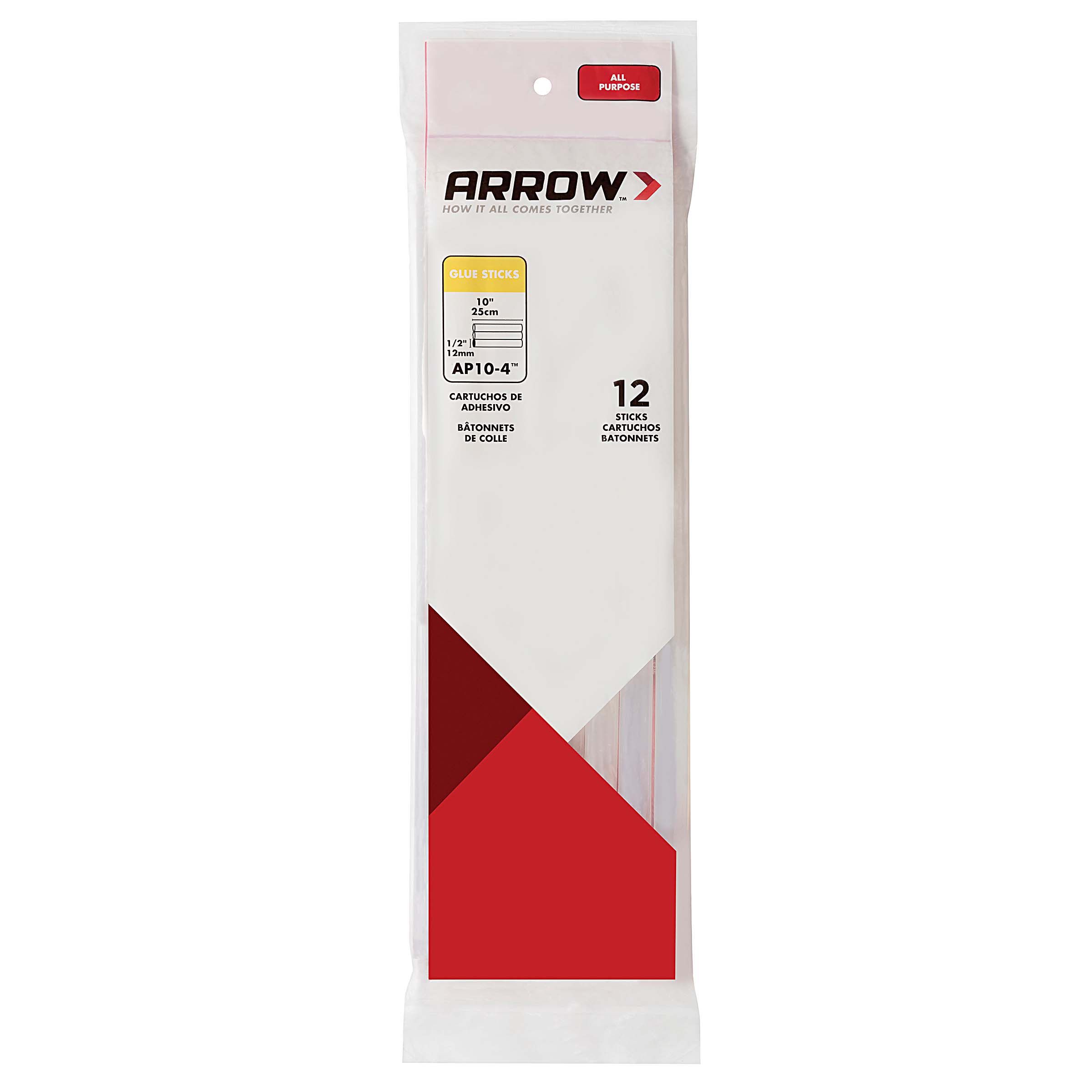 Arrow 4 oz. All-Purpose Clear Glue Sticks (12-Pack)