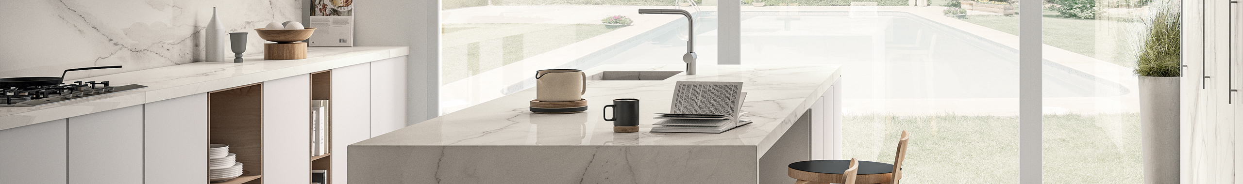 Magnifica Porcelain in Lincoln Super White