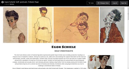 Tribute page dedicated to Egon Schiele made for FreeCodeCamp