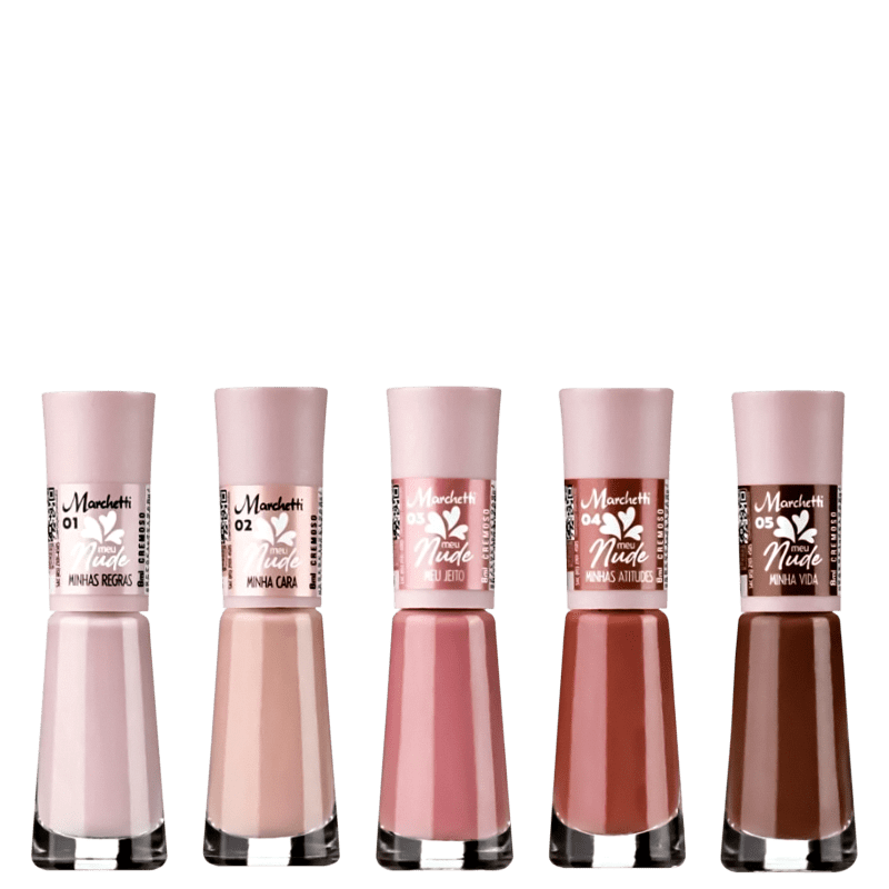 Kit Esmaltes Marchetti Meu Nude Itens