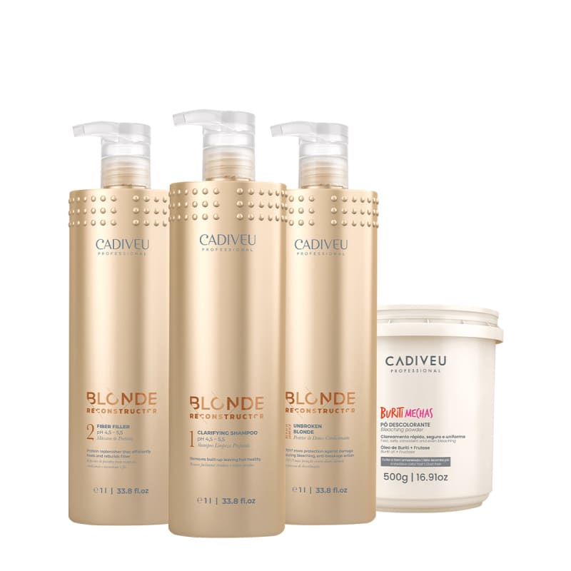 Kit Cadiveu Professional Blonde Reconstructor Clarifying Fiber Filler