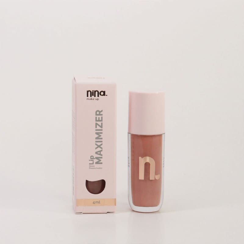 Nina Makeup Lip Maximizer Nude Gloss Labial Beleza Na Web