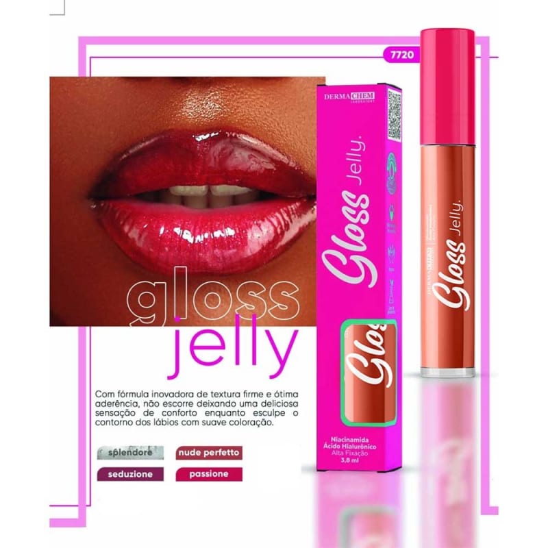 Gloss Labial Jelly Nude Perfeito Dermachem Ml