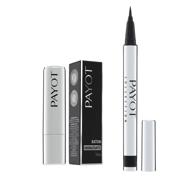 Kit Payot Batom Hidra Nude Caneta Delineadora Silver Marrom