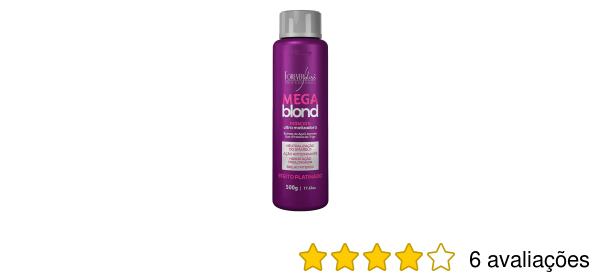 Máscara Forever Liss Mega Blond Ultra Matizadora 500g - leocosmeticos