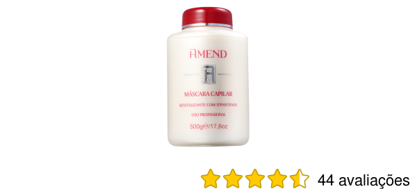 Mascara Amend Revitalizante Com D Pantenol Beleza Na Web
