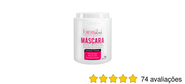 Forever Liss Alto Impacto Máscara de Tratamento e Hidratação 1Kg - Forever  Liss - Marcas