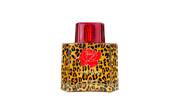 Perfume wild rose mahogany top