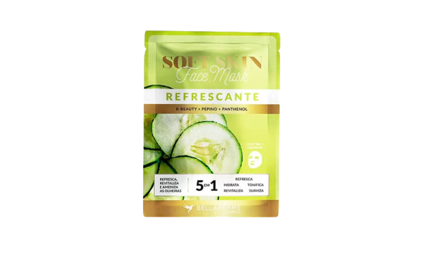 Máscara Facial Kbeauty Refrescante Soft Skin Bella Femme SS80024 Máscara Facial Kbeauty Refrescante Soft Skin Bella Femme SS80024