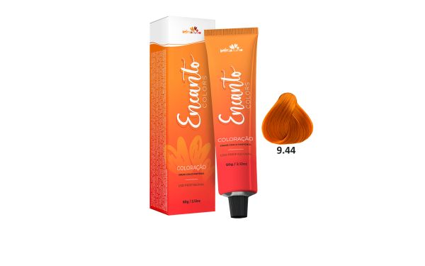 Beleza Ruiva Coloração Encanto Colors 9.44 Louro Muito Claro Cobre ...