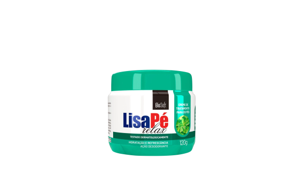 Linha Lisa - Creme Para Pes Relax BioSoft 120 Gr - (Soft Line Collection -  BioSoft Foot Cream Net 4.23 Oz)