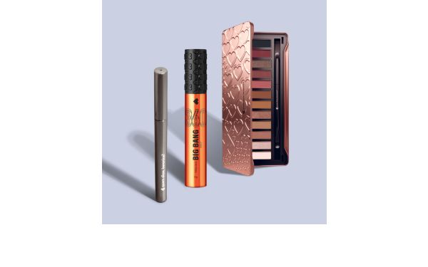 Combo Make dos Olhos: Paleta de Sombras Adoro Rosês 12g + Caneta  Delineadora 1ml + Máscara de Cílios Big Bang 360 10g | QDB