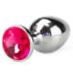 Plug Anal J Ia Cristal Em Metal Grande Transparente