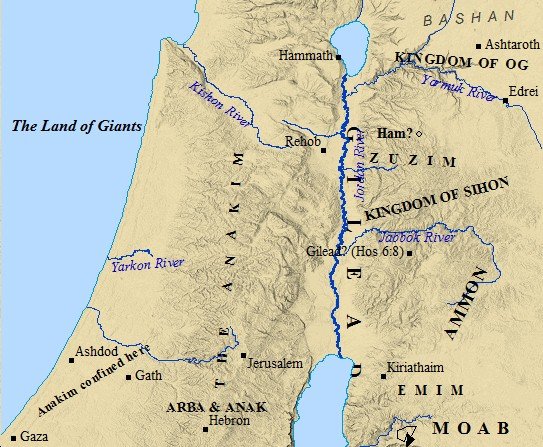 Journey to Moab campsites map