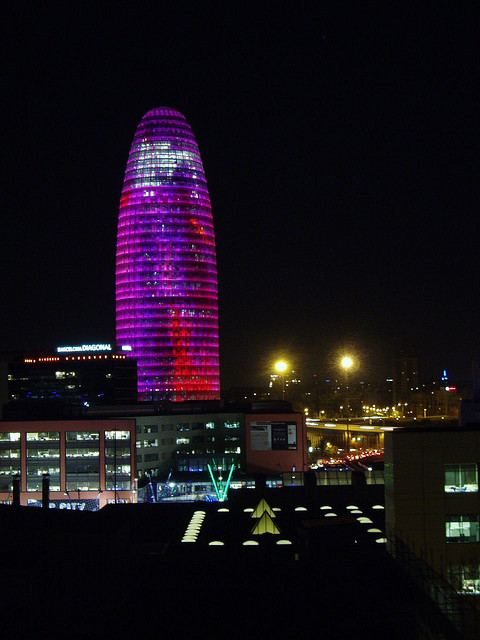 Torre Agbar New Year's Eve in Barcelon