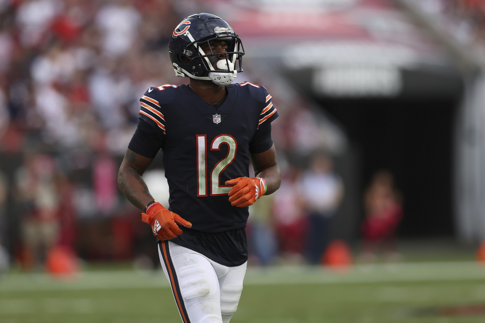 Chicago Bears wide receiver Allen Robinson (12) celebrates after