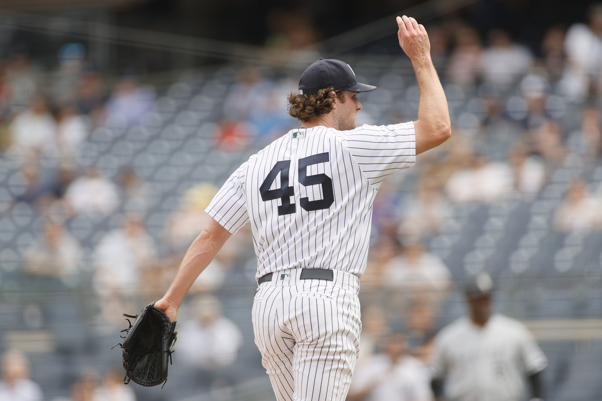 Yankees' Gerrit Cole ties Ron Guidry for single-season strikeout record